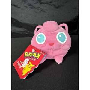 1998 Pokemon JIGGLYPUFF #39 NINTENDO Hasbro Plush 5" - NEW with Tags